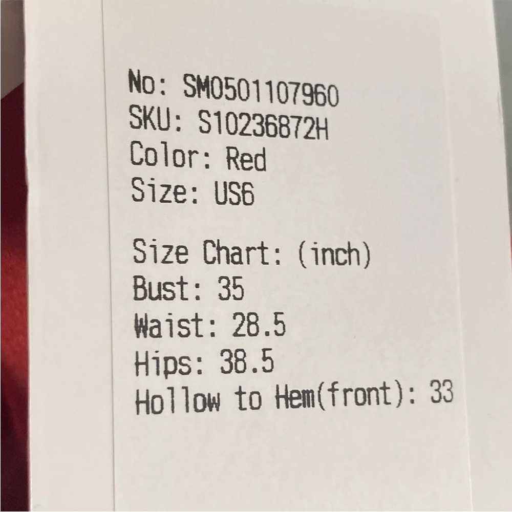 NWT Stacees Dress Womens sz 6 Red Deep V Neck Mini Party Prom Special Oc… - Picture 7 of 7